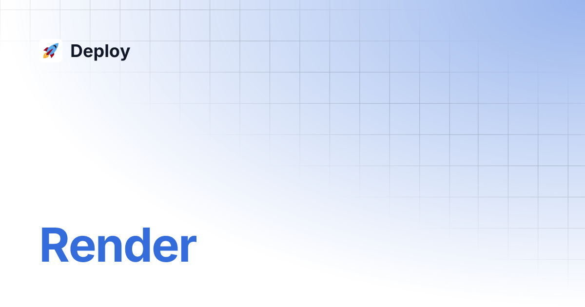 Render deploy